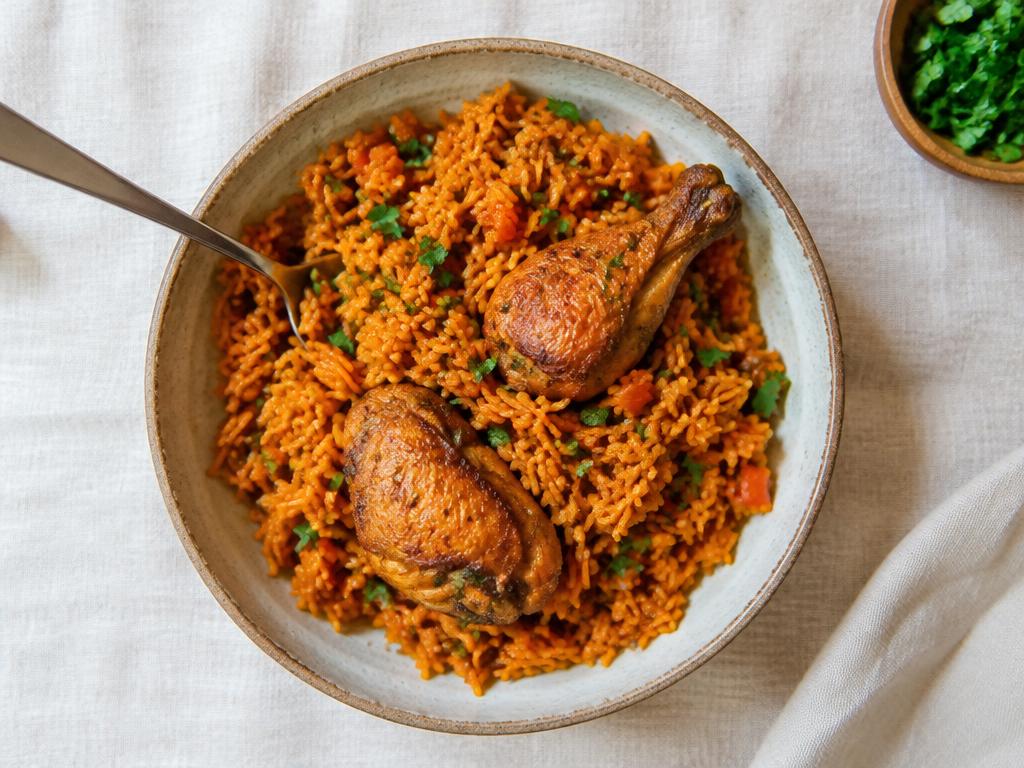 Jollof Rice with Chicken