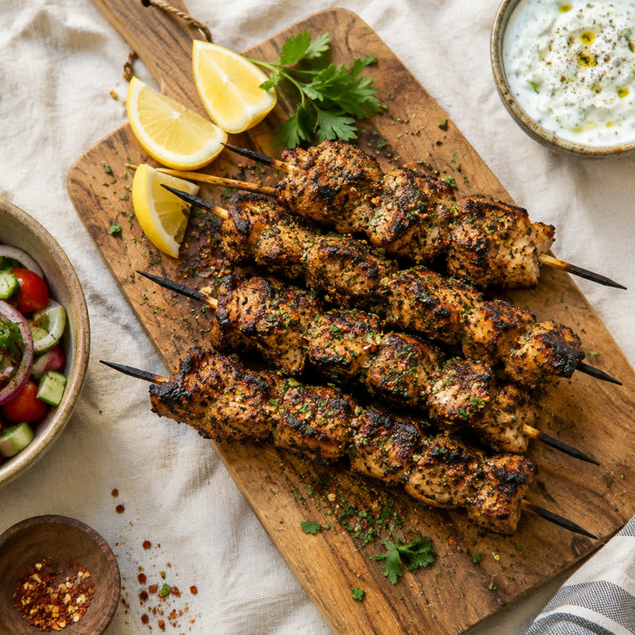 Mozambican Peri-Peri Garlic Prawns