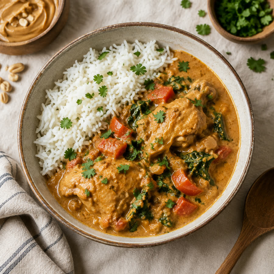 Congolese Spinach Peanut Stew