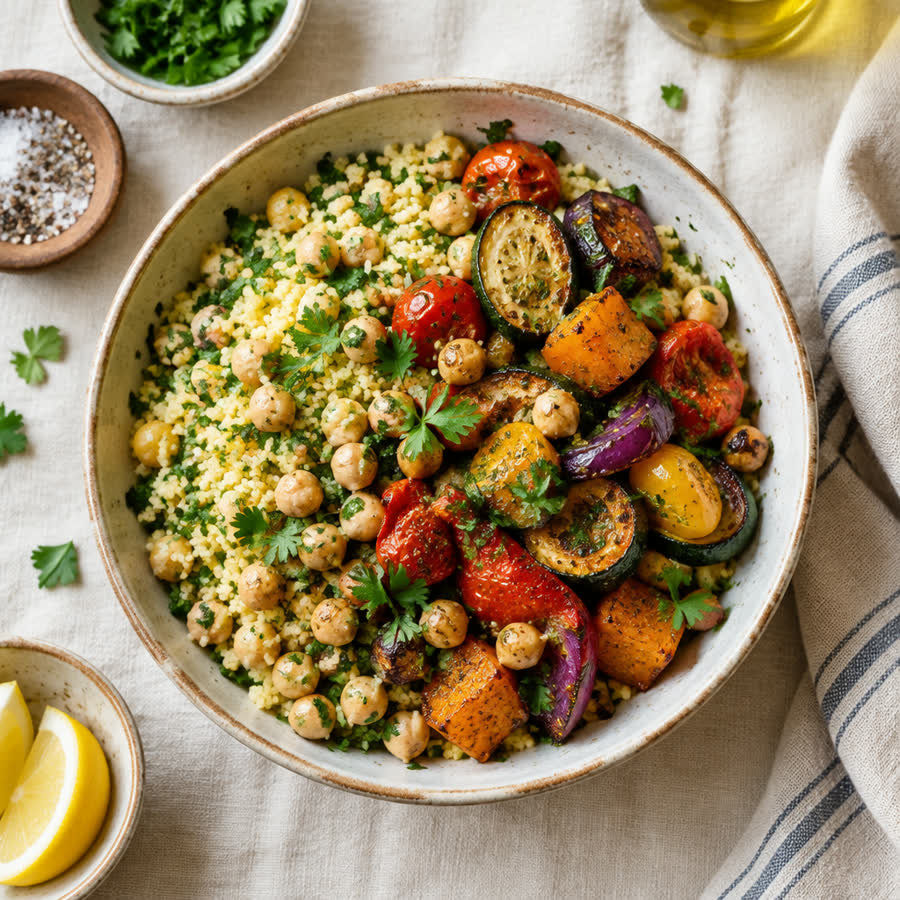 Moroccan Lamb Tagine with Couscous